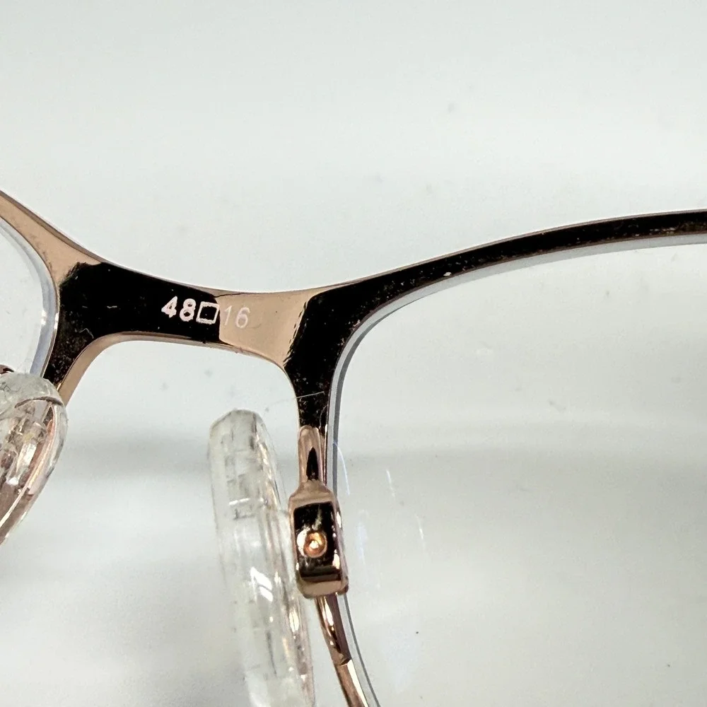 Ted Baker TKG001‎ BRN Eyeglasses Frame 48-16-125 Rose Gold Brown Floral 21968